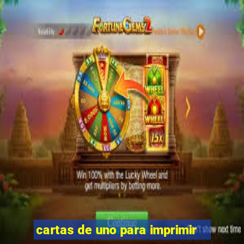 cartas de uno para imprimir