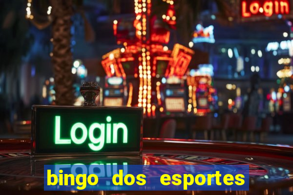 bingo dos esportes para imprimir