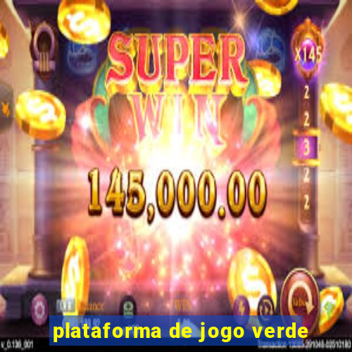 plataforma de jogo verde